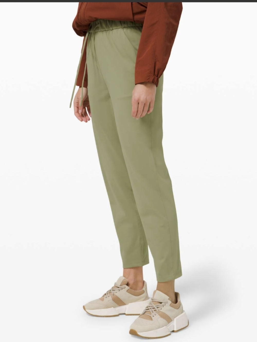 Lululemon Keep Moving Pant 7/8 High-Rise Rosemary Green 8 Luxtreme Performance